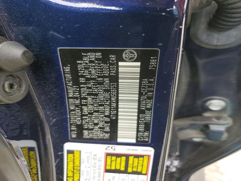 Продаж на аукціоні авто 2021 Toyota Camry, vin: 4T1G11AK4MU569753, номер лоту: 64126466