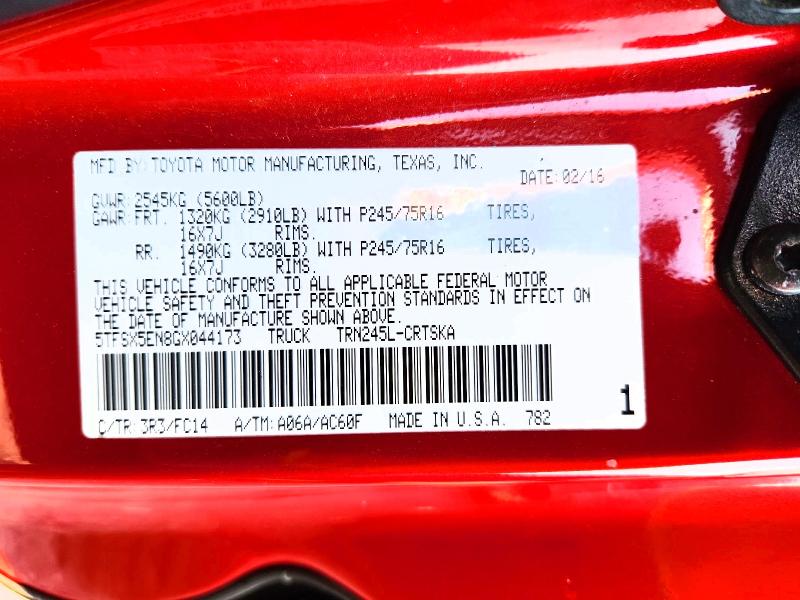 Aukcja sprzedaży 2016 Toyota Tacoma, vin: 5TFSX5EN8GX044173, numer aukcji: 63167976