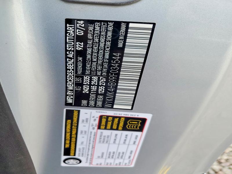 Aukcja sprzedaży 2024 Mercedes-benz Cle, vin: W1KMK4HB9RF034544, numer aukcji: 64814266