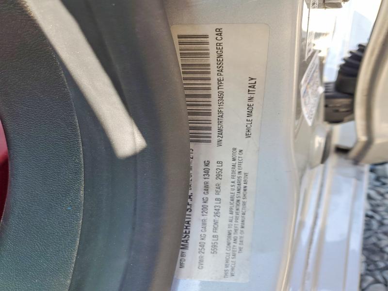 Продажа на аукционе авто 2015 Maserati Ghibli, vin: ZAM57RTA3F1153450, номер лота: 63825856