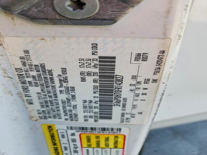 2015 Ford Fusion მანქანა იყიდება აუქციონზე, vin: 3FA6P0H70FR143827, აუქციონის ნომერი: 64314096