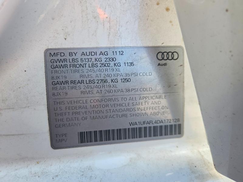 Продаж на аукціоні авто 2013 Audi A4 Allroad, vin: WA1UFAFL4DA172128, номер лоту: 66466486