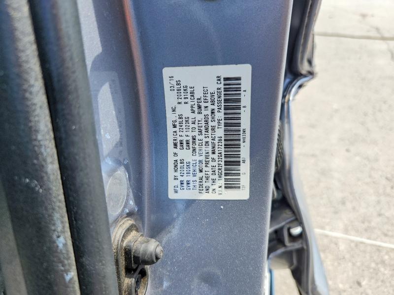 Aukcja sprzedaży 2016 Honda Accord, vin: 1HGCR2F32GA172388, numer aukcji: 67170616