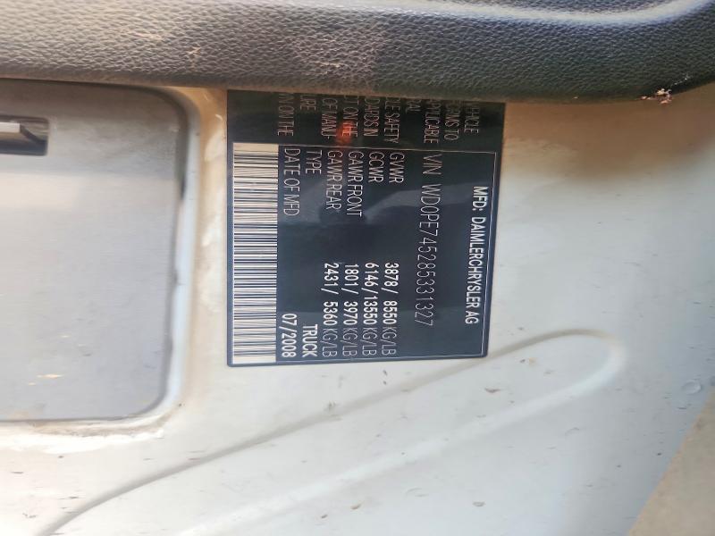 Aukcja sprzedaży 2008 Dodge Sprinter, vin: WD0PE745285331327, numer aukcji: 65866396