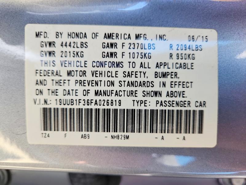 Продаж на аукціоні авто 2015 Acura Tlx, vin: 19UUB1F36FA026819, номер лоту: 64436586