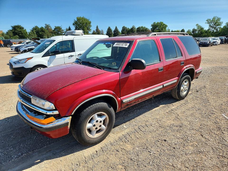 1999 Chevrolet Blazer მანქანა იყიდება აუქციონზე, vin: 1GNDT13W1X2127229, აუქციონის ნომერი: 66023276