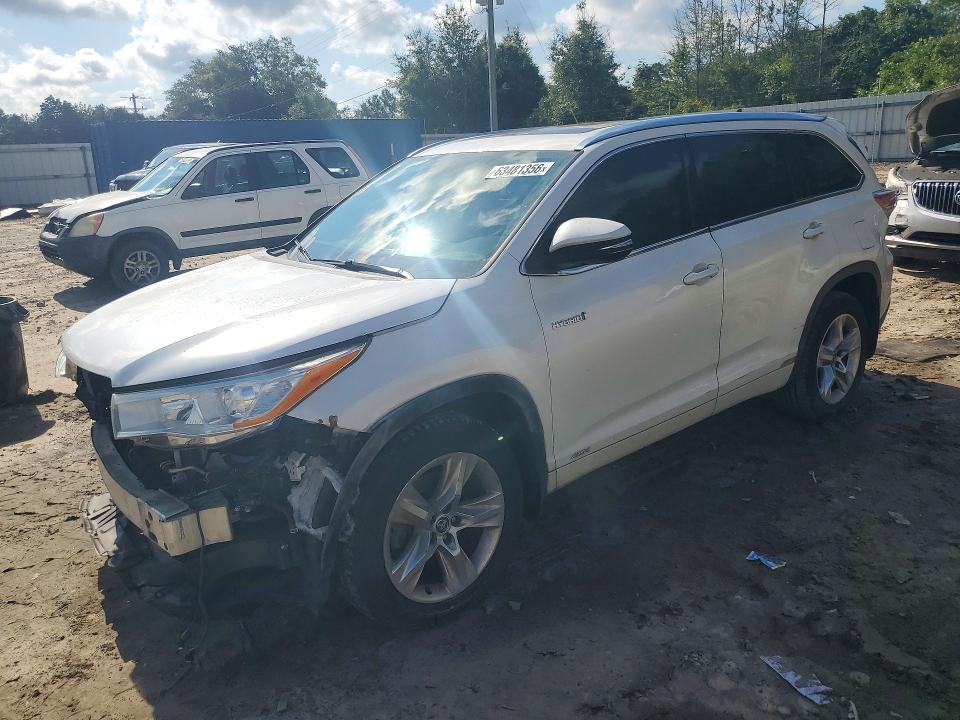 63481356 :رقم المزاد ، 5TDDCRFH7GS016844 vin ، 2016 Toyota Highlander Hybrid مزاد بيع