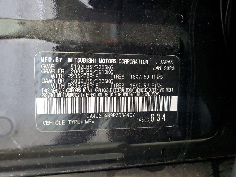 Продажа на аукционе авто 2023 Mitsubishi Outlander, vin: JA4J3TA89PZ034407, номер лота: 63768556