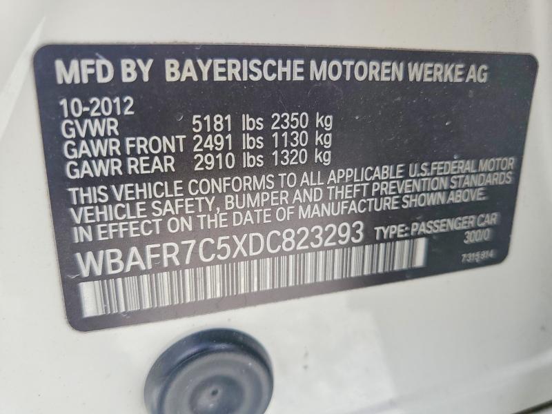 Aukcja sprzedaży 2013 Bmw 535, vin: WBAFR7C5XDC823293, numer aukcji: 64574046