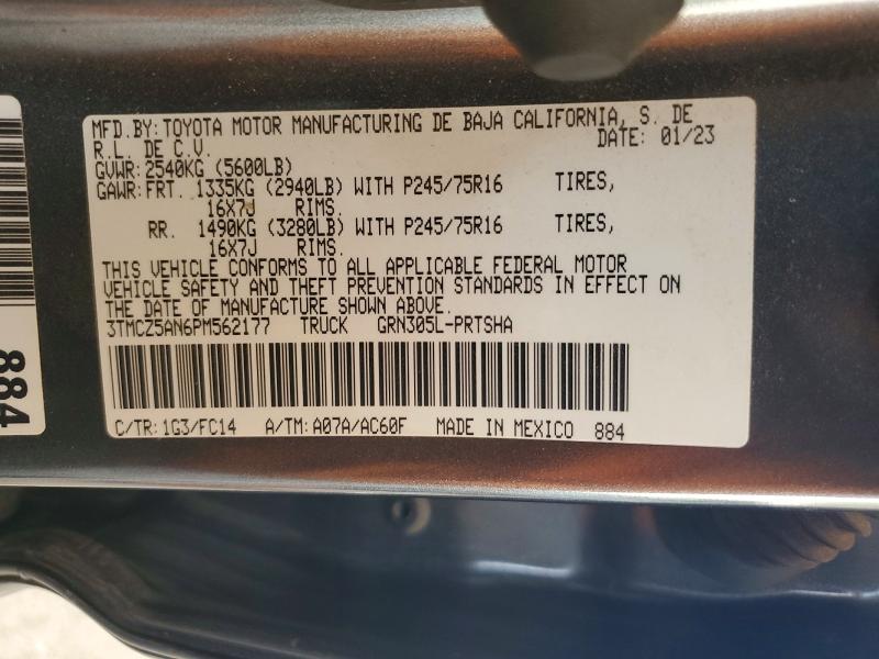 Aukcja sprzedaży 2023 Toyota Tacoma, vin: 3TMCZ5AN6PM562177, numer aukcji: 64334386
