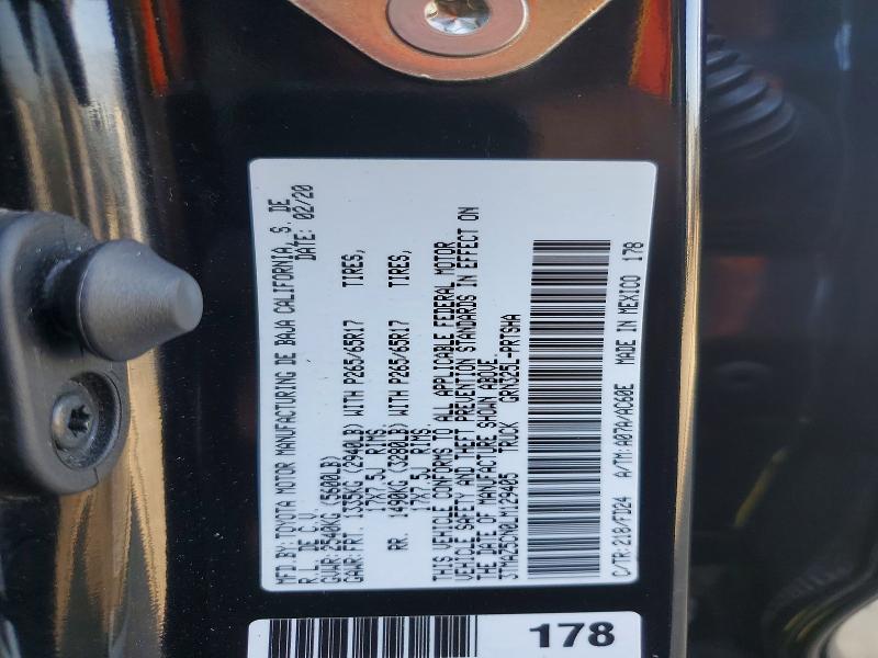 Продаж на аукціоні авто 2020 Toyota Tacoma, vin: 3TMAZ5CN0LM129405, номер лоту: 65897876