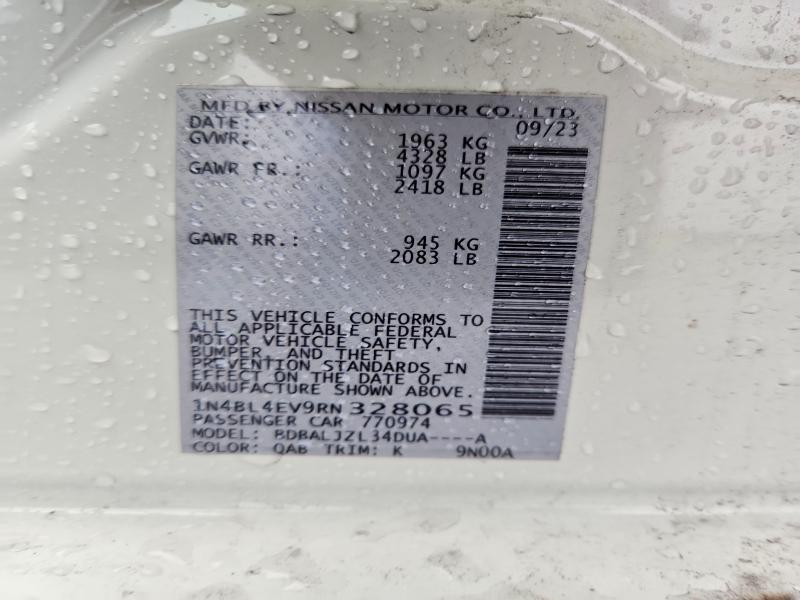 65342416 :رقم المزاد ، 1N4BL4EV9RN328065 vin ، 2024 Nissan Altima مزاد بيع