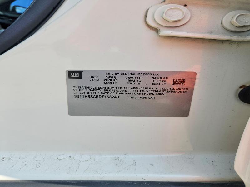 Продаж на аукціоні авто 2013 Chevrolet Malibu, vin: 1G11H5SA5DF153243, номер лоту: 66564496