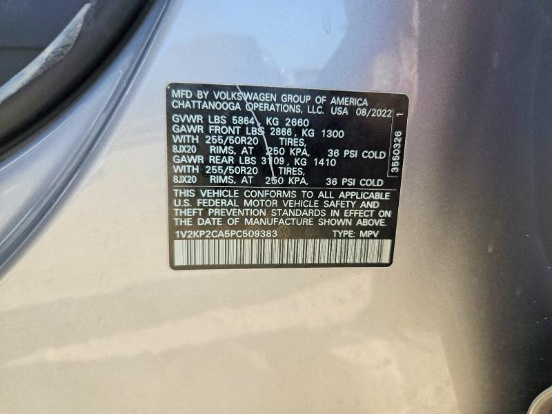 Aukcja sprzedaży 2023 Volkswagen Atlas, vin: 1V2KP2CA5PC509383, numer aukcji: 64248026
