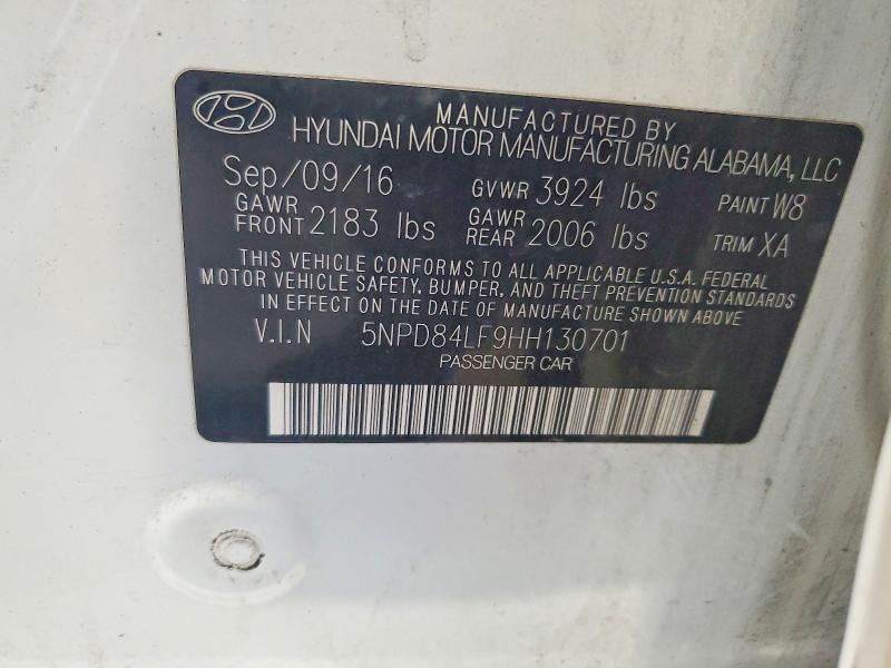 Продаж на аукціоні авто 2017 Hyundai Elantra, vin: 5NPD84LF9HH130701, номер лоту: 63616456