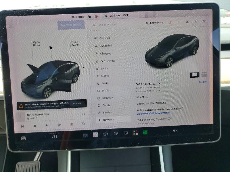 66732116 :رقم المزاد ، 5YJYGDEE4LF006268 vin ، 2020 Tesla Model Y مزاد بيع