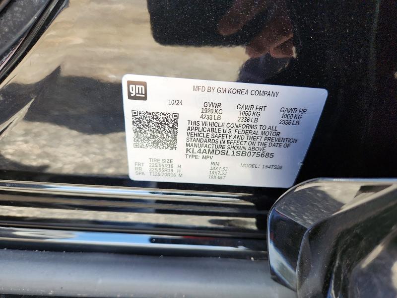 2025 Buick Encore Gx მანქანა იყიდება აუქციონზე, vin: KL4AMDSL1SB075685, აუქციონის ნომერი: 66449826