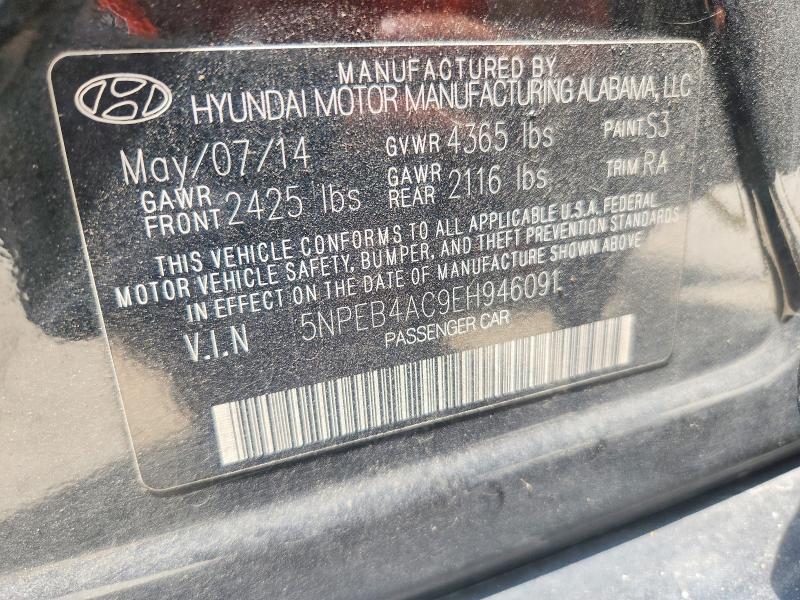 Aukcja sprzedaży 2014 Hyundai Sonata, vin: 5NPEB4AC9EH946091, numer aukcji: 65179036