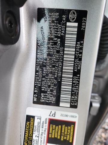 Aukcja sprzedaży 2015 Toyota Camry Hybrid, vin: 4T1BD1FK9FU175615, numer aukcji: 63583736