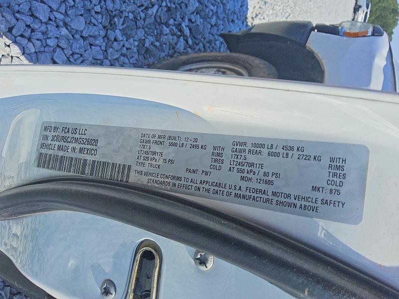 Продаж на аукціоні авто 2021 Ram 2500, vin: 3C6UR5CJ2MG526020, номер лоту: 63768976