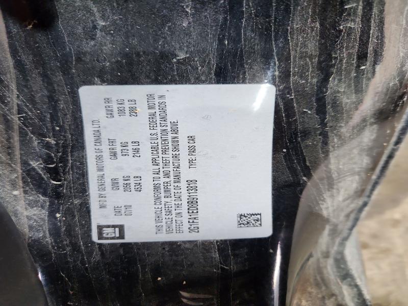 65128506 :رقم المزاد ، 2G1FA1ED8B9113818 vin ، 2011 Chevrolet Camaro مزاد بيع