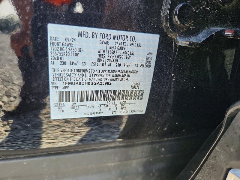 Продаж на аукціоні авто 2025 Ford Explorer, vin: 1FMUK8DH0SGA25982, номер лоту: 63893656
