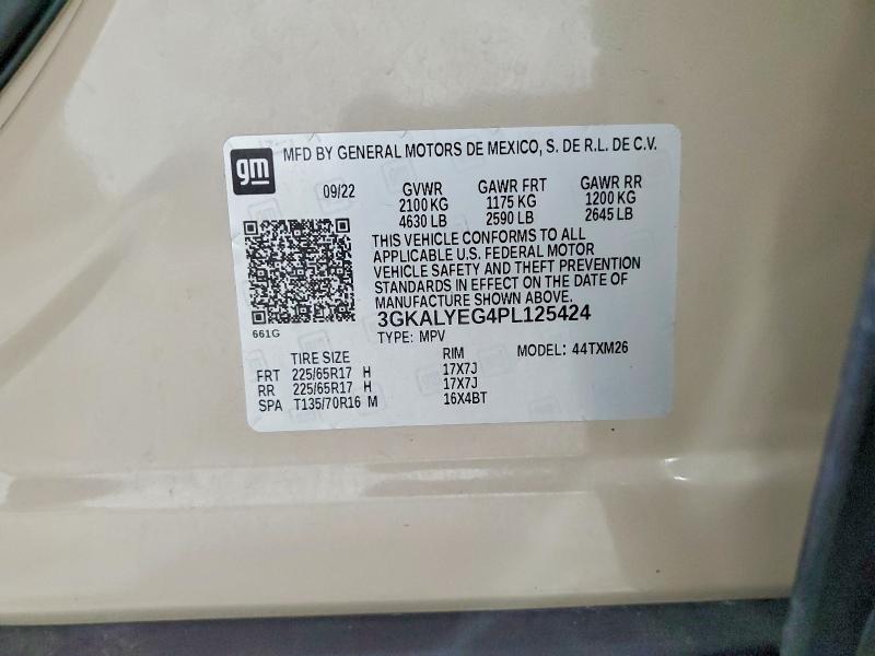 2023 Gmc Terrain მანქანა იყიდება აუქციონზე, vin: 3GKALYEG4PL125424, აუქციონის ნომერი: 65882256