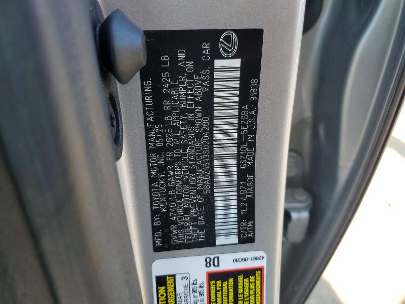Aukcja sprzedaży 2025 Lexus Es 350, vin: 58ADZ1B13SU204200, numer aukcji: 66275486