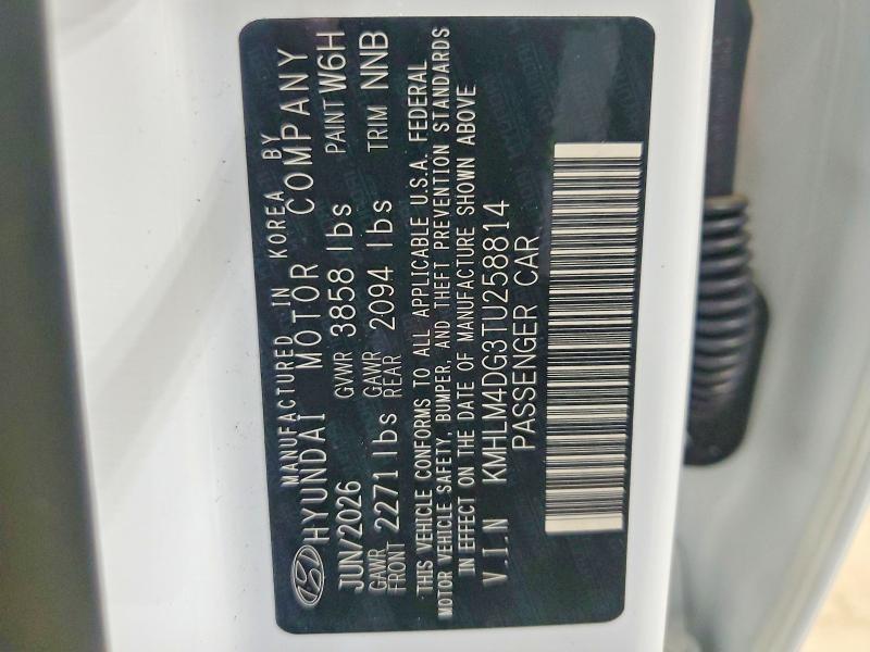 Aukcja sprzedaży 2026 Hyundai Elantra, vin: KMHLM4DG3TU258814, numer aukcji: 66911066