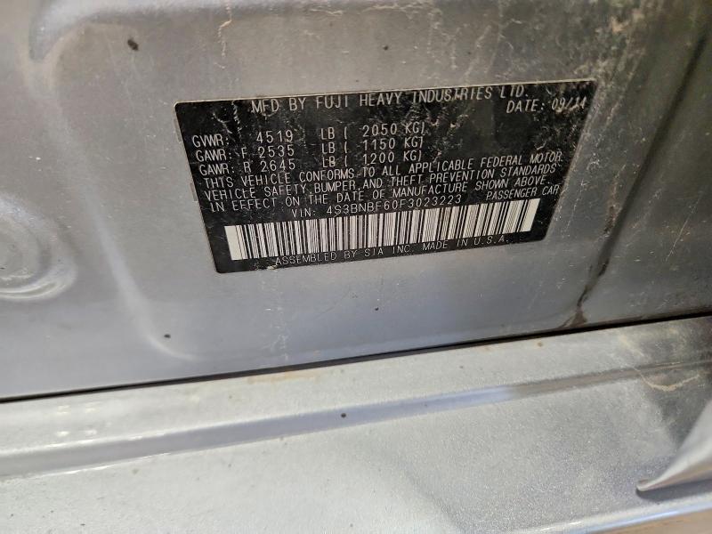 65394696 :رقم المزاد ، 4S3BNBF60F3023223 vin ، 2015 Subaru Legacy مزاد بيع