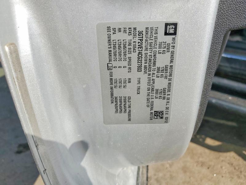 2012 Gmc Sierra მანქანა იყიდება აუქციონზე, vin: 3GTP2VE74CG227803, აუქციონის ნომერი: 63535236