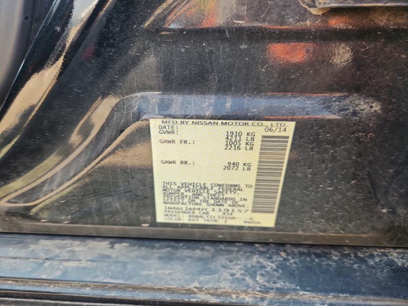 Продаж на аукціоні авто 2015 Nissan Altima, vin: 1N4AL3AP4FC119157, номер лоту: 64083556