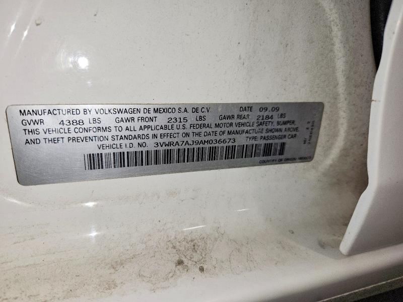 Продаж на аукціоні авто 2010 Volkswagen Jetta, vin: 3VWRA7AJ9AM036673, номер лоту: 63776096