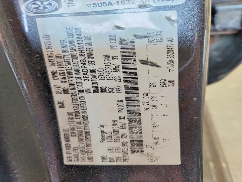 Продажа на аукционе авто 2017 Ford Fiesta, vin: 3FADP4BJ6HM138408, номер лота: 64619556