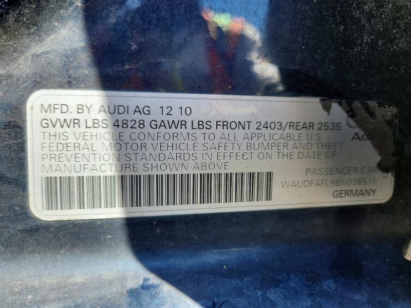 Aukcja sprzedaży 2011 Audi A4, vin: WAUDFAFL9BN038515, numer aukcji: 64198526