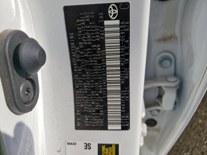 67002086 :رقم المزاد ، 5YFB4MDE8TP409500 vin ، 2026 Toyota Corolla مزاد بيع