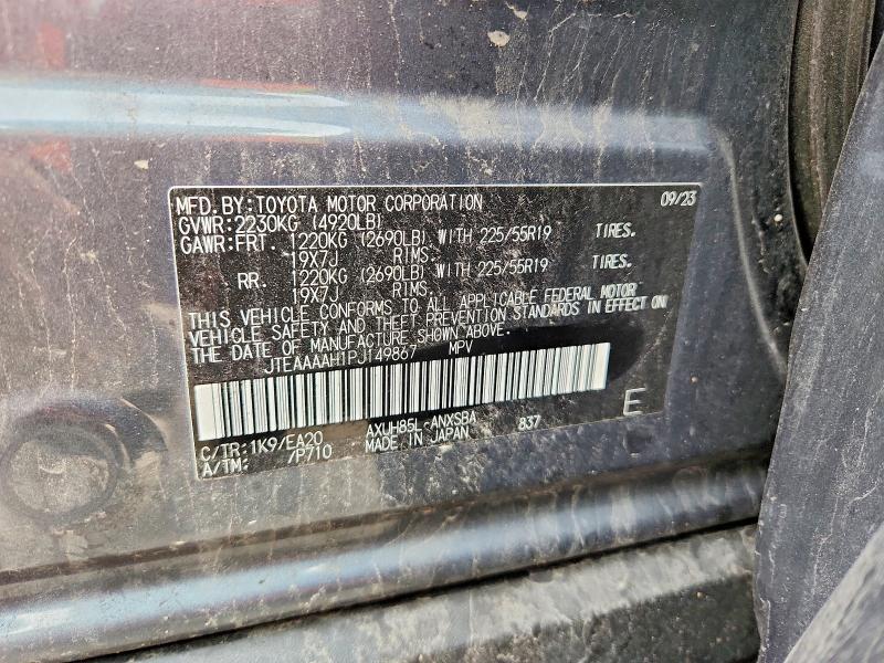 Aukcja sprzedaży 2023 Toyota Venza, vin: JTEAAAAH1PJ149867, numer aukcji: 63781086