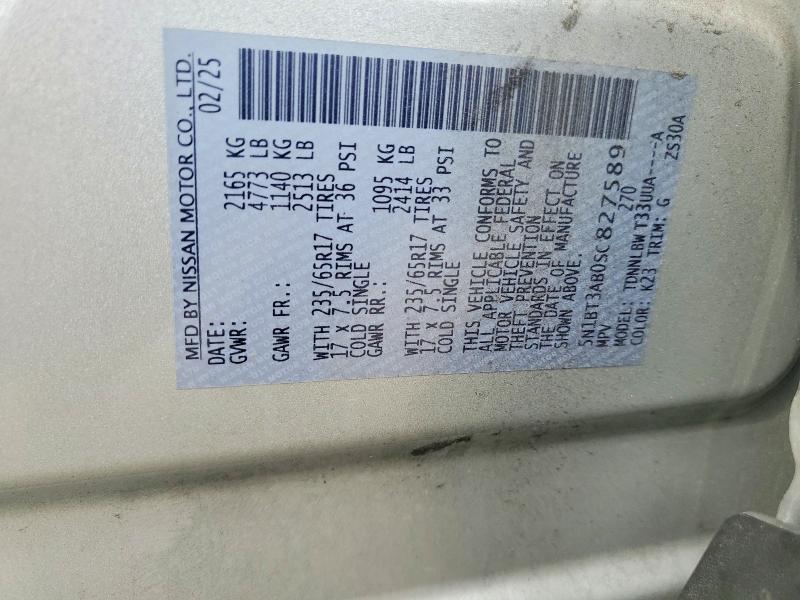 Aukcja sprzedaży 2025 Nissan Rogue, vin: 5N1BT3AB0SC827589, numer aukcji: 65003836