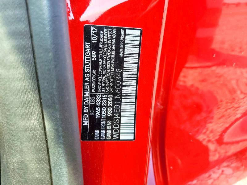 66402276 :رقم المزاد ، WDDSJ4EB1JN600348 vin ، 2018 Mercedes-benz Cla مزاد بيع