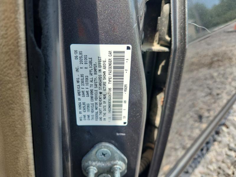 2006 Honda Accord მანქანა იყიდება აუქციონზე, vin: 1HGCM66836A067195, აუქციონის ნომერი: 64325516