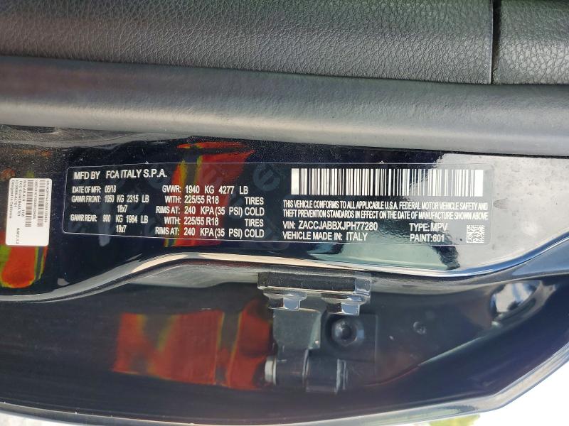 Aukcja sprzedaży 2018 Jeep Renegade, vin: ZACCJABBXJPH77280, numer aukcji: 64802236