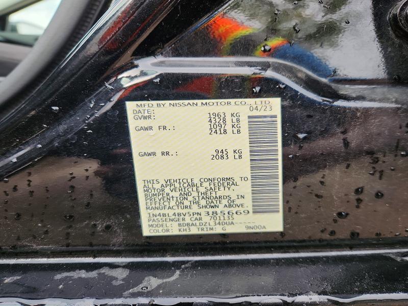 Продажа на аукционе авто 2023 Nissan Altima, vin: 1N4BL4BV5PN385669, номер лота: 67205906