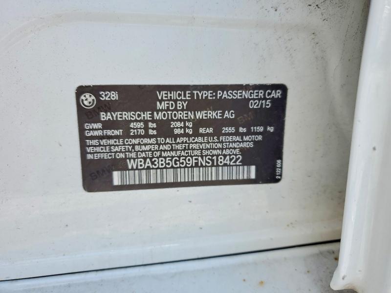 Aukcja sprzedaży 2015 Bmw 328, vin: WBA3B5G59FNS18422, numer aukcji: 65051776