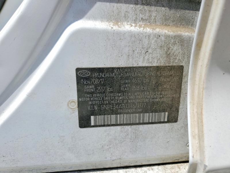 Продаж на аукціоні авто 2018 Hyundai Sonata, vin: 5NPE34AB1JH671377, номер лоту: 65720036