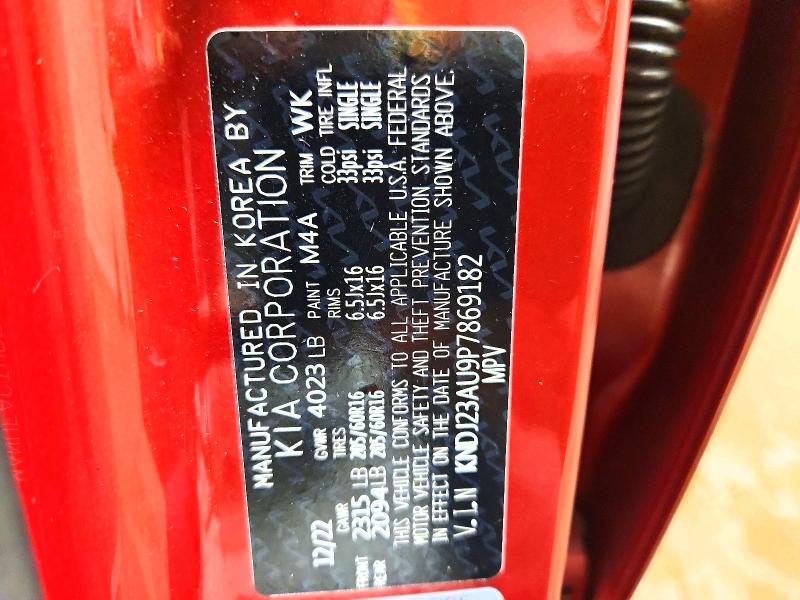 64139956 :رقم المزاد ، KNDJ23AU9P7869182 vin ، 2023 Kia Soul مزاد بيع