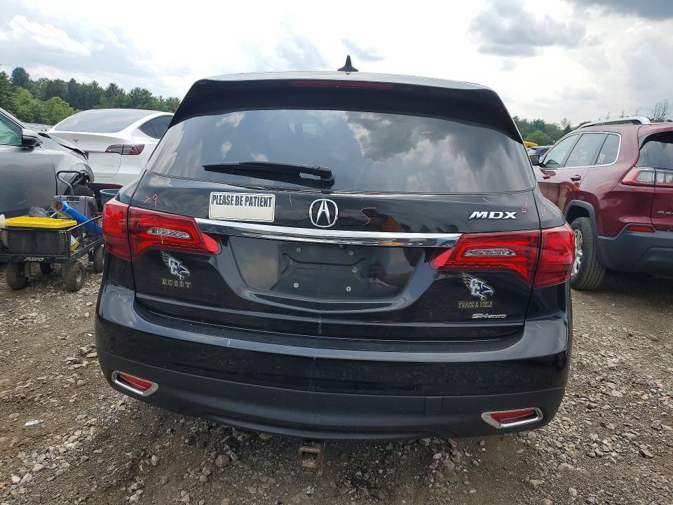 64414416 :رقم المزاد ، 5FRYD4H6XGB041589 vin ، 2016 Acura Mdx مزاد بيع