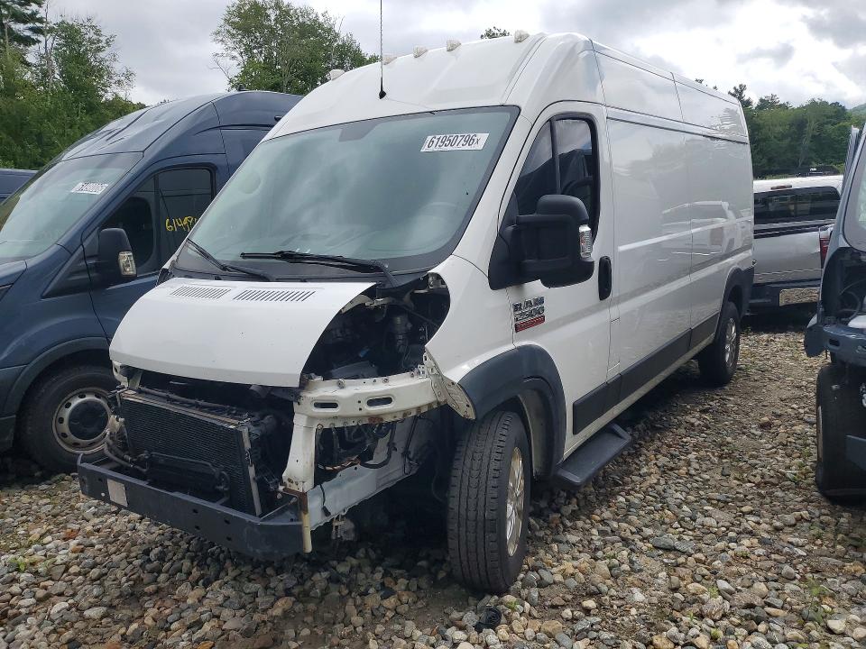 61950796 :رقم المزاد ، 3C6TRVDG3KE559969 vin ، 2019 Ram Promaster 2500 مزاد بيع