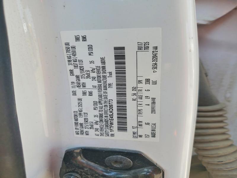 2020 Ford F150 მანქანა იყიდება აუქციონზე, vin: 1FTFW1E45LKD09773, აუქციონის ნომერი: 63300696