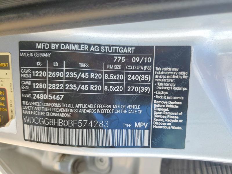 Aukcja sprzedaży 2011 Mercedes-benz Glk, vin: WDCGG8HB0BF574283, numer aukcji: 66048796