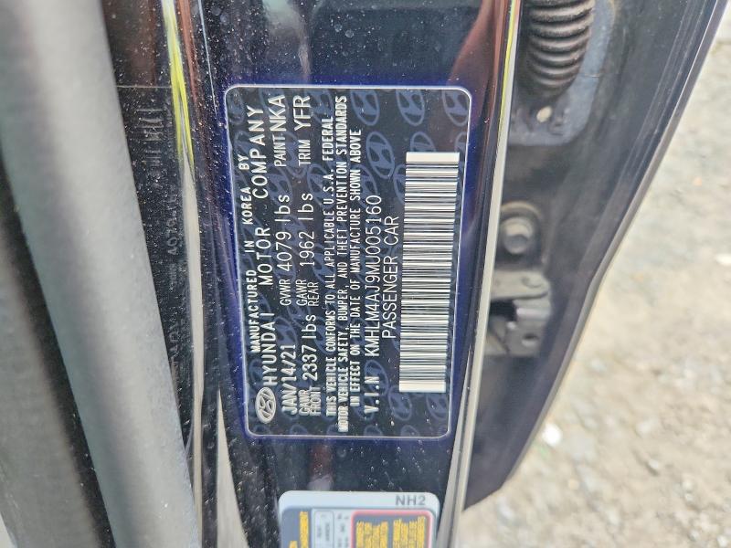 Aukcja sprzedaży 2021 Hyundai Elantra, vin: KMHLM4AJ9MU005160, numer aukcji: 66236876